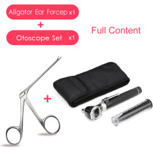 (2 pièces) Kit d'élimination du cérumen pour endoscope et cure-oreille Hartman Micro Alligator Crocodile