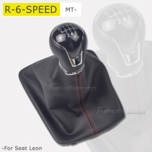 (6-versnellingen rode lijn) Seat Leon III 3 MK3 2012 2013 2014 2015 2016 2017 Auto-Styling 5/6 Versnellingsbak