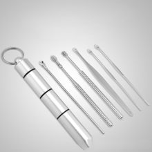 -1 cure-oreille, bâtonnets auriculaires, dissolvant de cérumen, curette, cure-oreille, cuillère de nettoyage