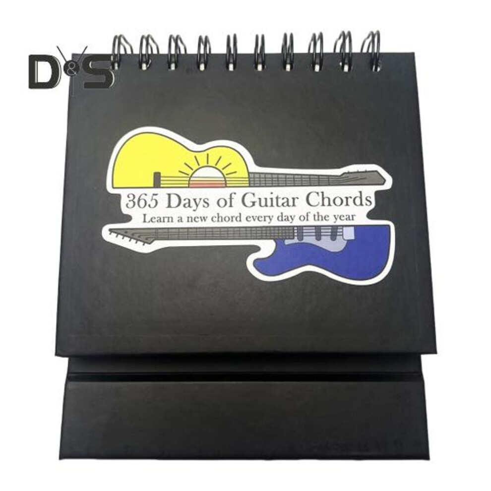 The 365 Days of Guitar Chords Calendar Page-A-Day Chord Calendar Flip Desktop Daily Planner for Guitar Players