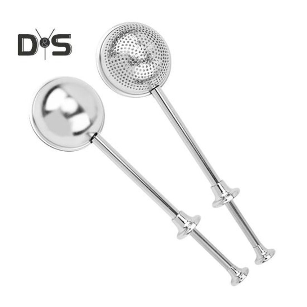 2Pcs Tea Strainer Infuser for Loose Leaf Tea Stainless Steel Tea Ball Reusable Fine Mesh Ball Interval Diffuser Strainer Baking Supplies Flour Sugar
