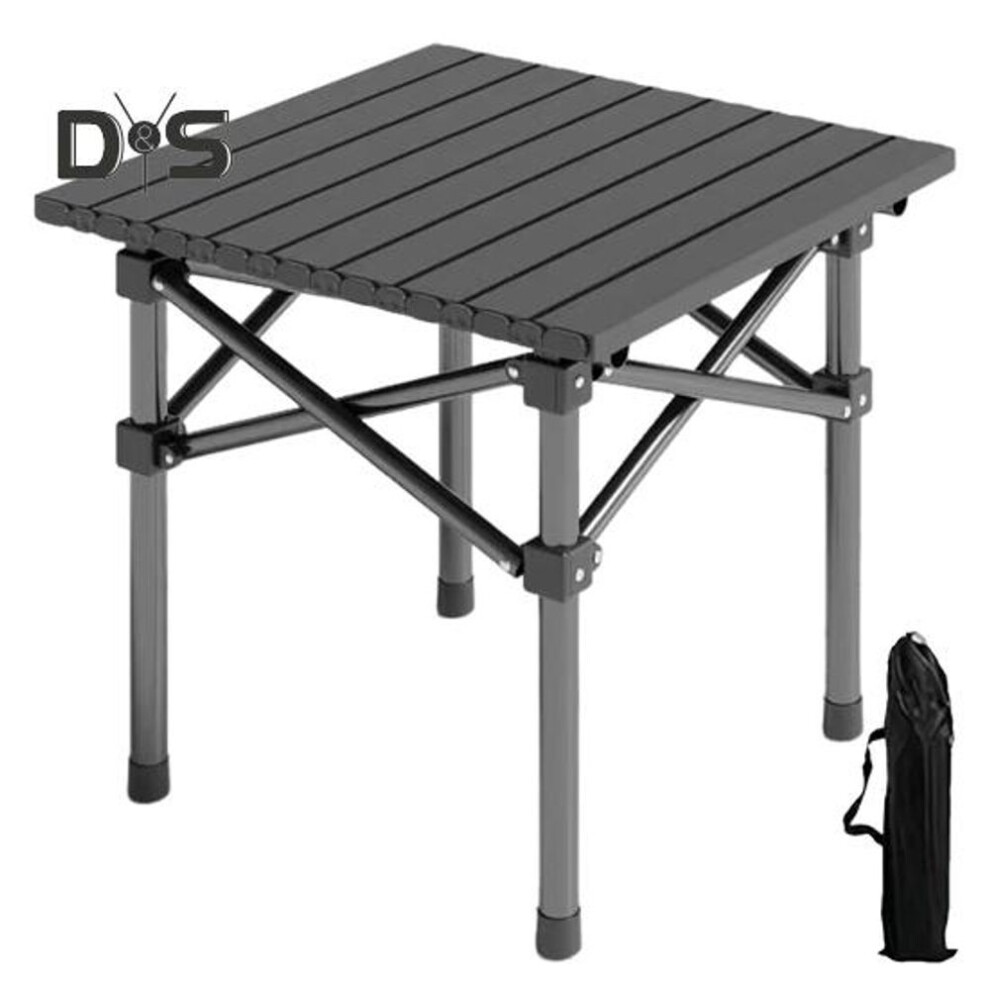 Outdoor Folding Table Heavy Duty Carbon Steel Height Adjustable Lightweight Metal Camping Hiking Backpacking Picnic BBQ Portable Table