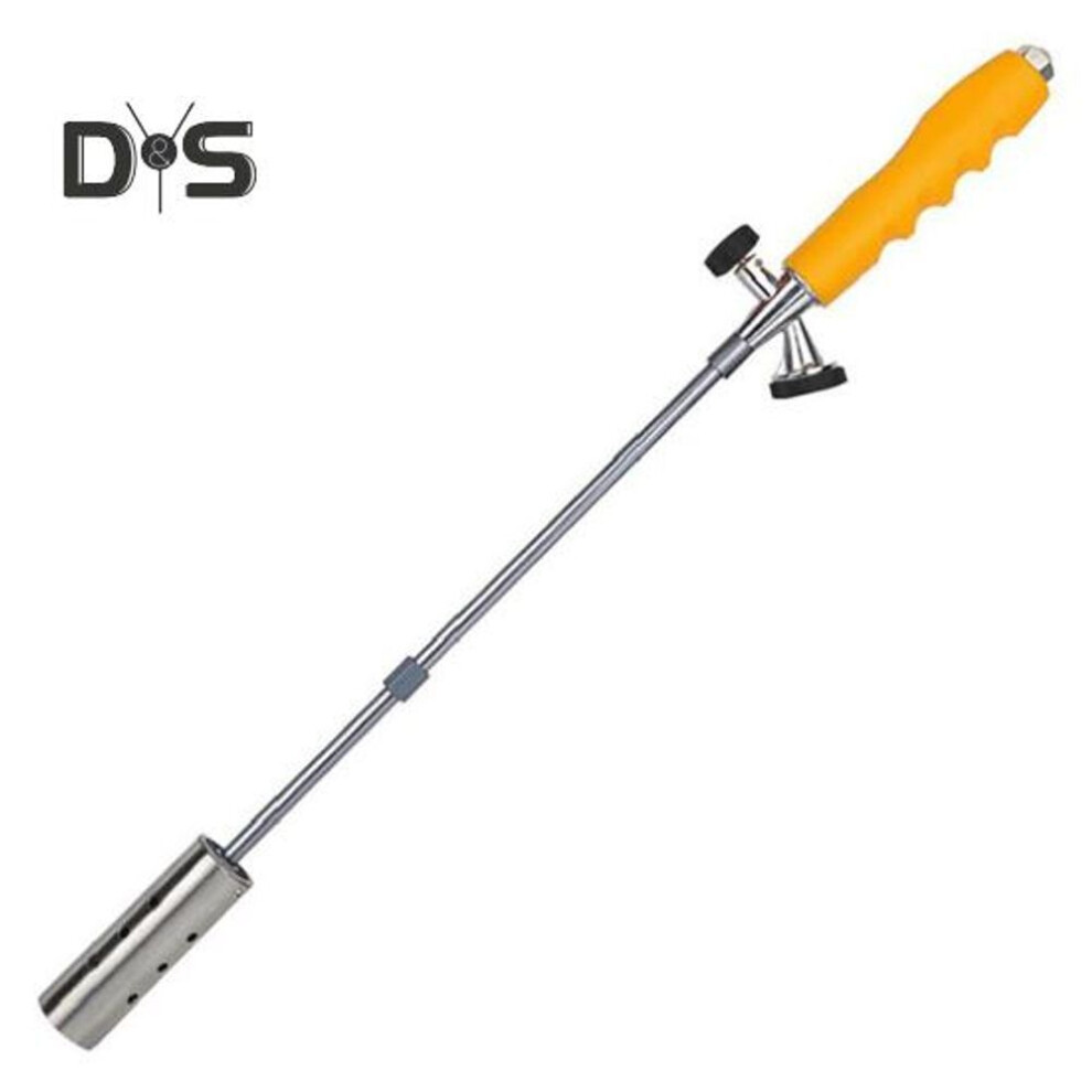 Outdoor Weed Torch with Detachable Long Arm Adjustable Flame Control Valve Weeding Blow Torch Flame Thrower Camping Propane Weed Burner