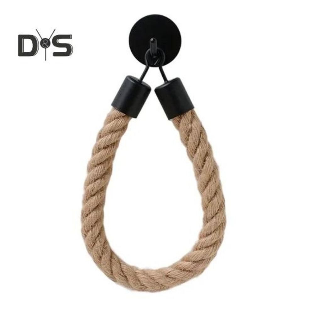 Retro Style Toilet Paper Holder Self Adhesive No Drill Installation Multi-Functional Towel Hanger Roll Paper Stand Bathroom Decoration
