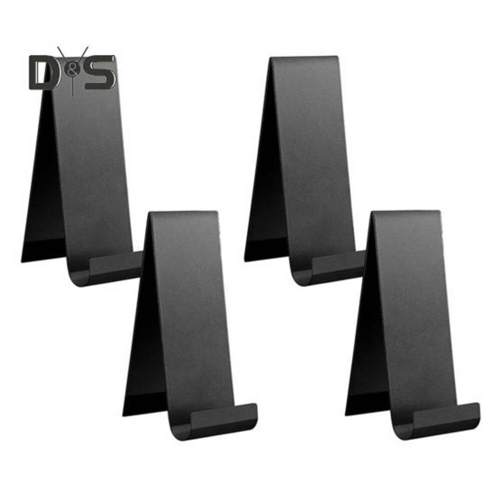 4 Pcs Metal Brochure Holder Table Countertop Flyer Brochure Display Stand Vertical Literature Organizer for Booklets Pamphlet Magazine Menu Journals
