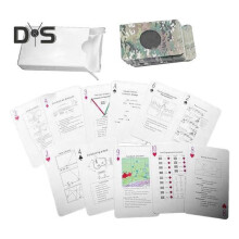 52-Card Tactical Knowledge Deck: Military Tactics & Survival Skills Poker Cards, Waterproof & Tear-Resistant for Outdoor Readiness