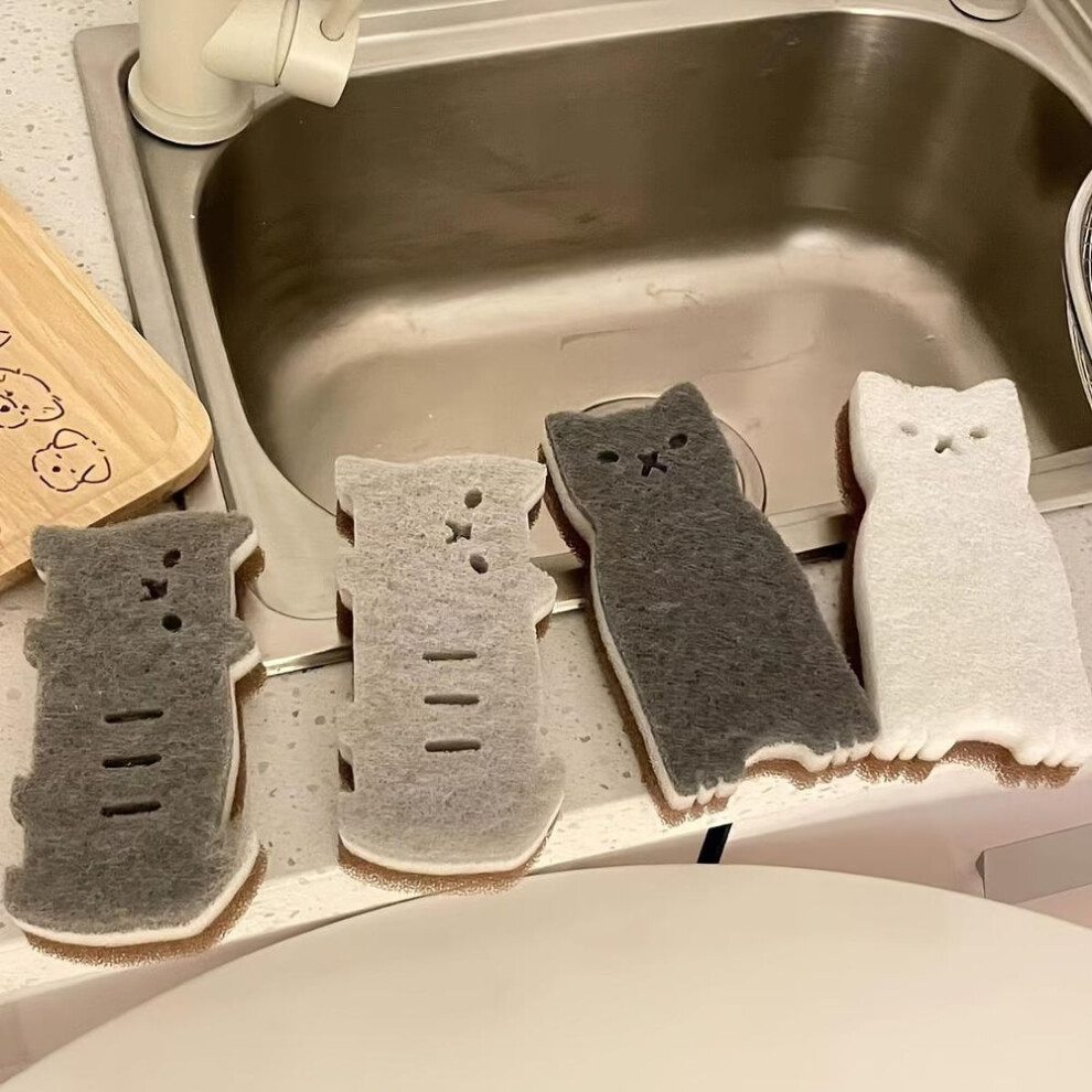Kitchen Cleaning Sponge Scrubber for Dishes, Pots Bowls, Heavy Duty Dishwashing Sponge with Strong Decontamination