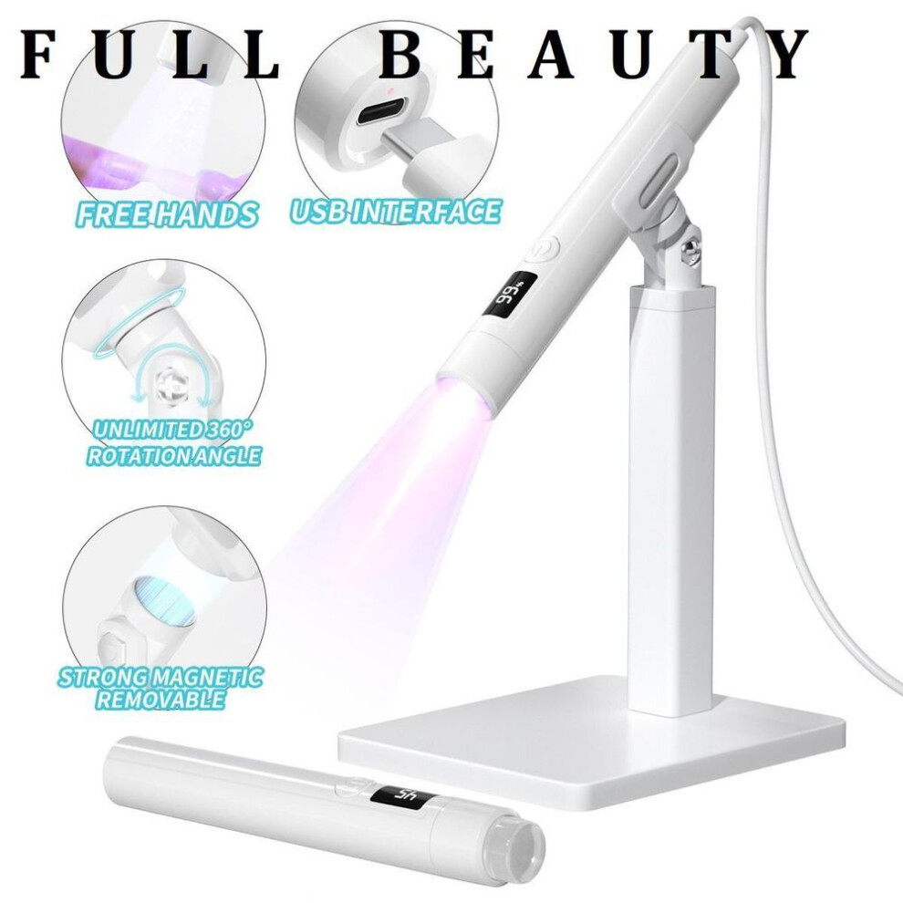 Rotating LED Nail Lamp Professional Nail Dryer UV Lamp Nail Art Machine Portable Finger Nails Gel Polish Fast Curing Nail Dryer Machine