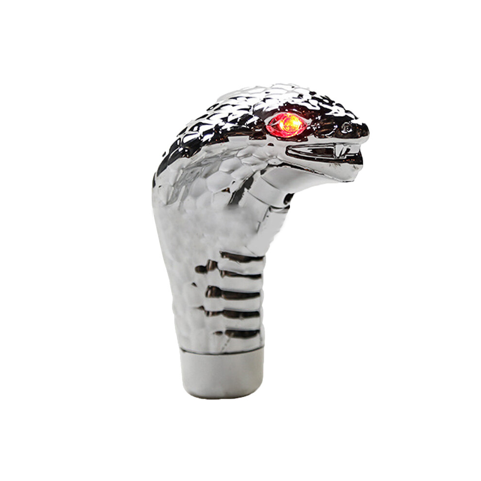 (Feu rouge) Pommeau de levier de vitesse Cobras Snake Car avec lumière LED Pommeau de levier de vitesse