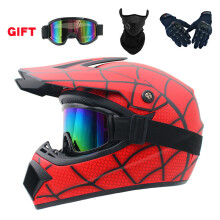 (MV)Moottoripyörä Nuorten Lapset Lasten Kypärä Koko Face Motocross Casco Moto Off-road Street Ilmaiset Suojalasit