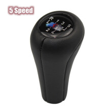 (STYLE-2 5 Speed3) 1 st. Auto Versnellingspookknop Leer Voor BMW 1 3 5 6 Serie E30 E36 E39 E46 E60 E81 E82
