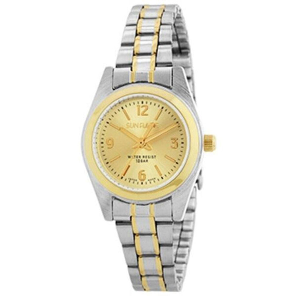 Sun Flame Unisex Mjl-fa01-tg Round Watch Silver Analog