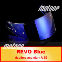 (Revo Blau) Helmvisierlinse Shoei GT-Air Gt Air2 Neotec CNS-1 CNS1 TC- 5 TC-9