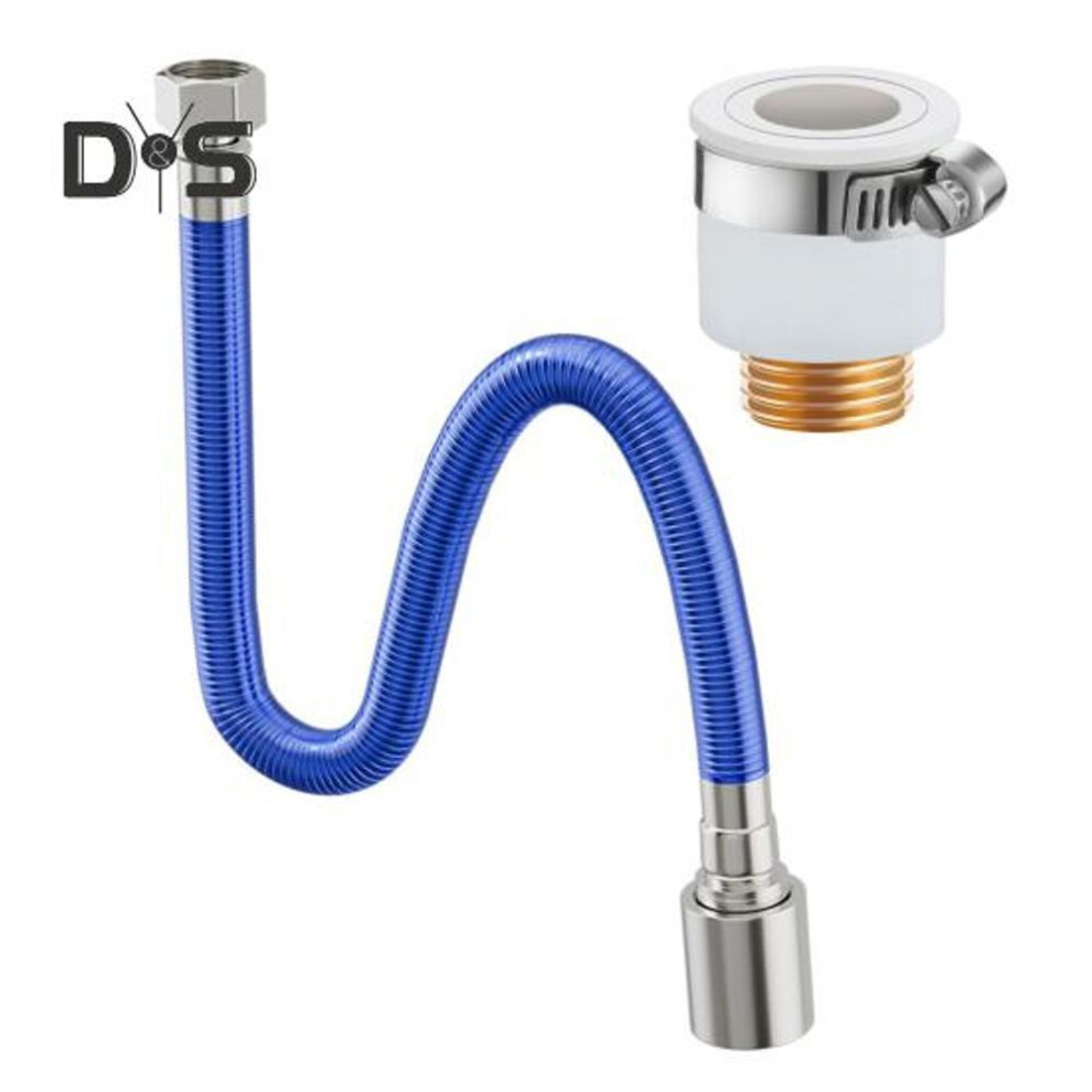 360-degree Rotating Faucet Extender Flexible Hose Design Bend Freely Leakproof Universal Easy to Install Bathroom Kitchen Faucet Attachment