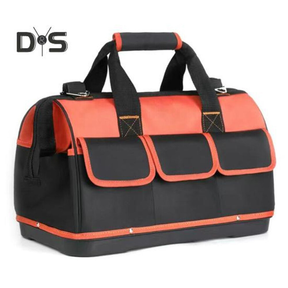 Portable Tool Box Organizer Storage Bag With Handle Zipper Closure Large Capacity Waterproof Fabric Tactical Tote Bag With Adjustable Shoulder Strap