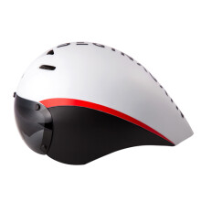 (Vit 1 lins)Aero Goggles Cykelhjälm TT Triathlon Road Cykelhjälmar Timetrial Racing Ridning