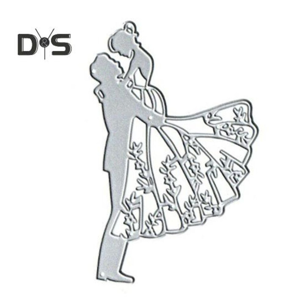 Valentine's Day Couple Metal Cutting Dies Diy Arts Crafts Scrapbooking Wedding Greeting Card Decoration Carbon Steel Embossing Templates Stencils