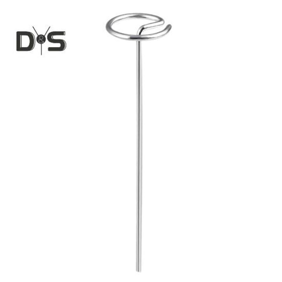 50 Pcs Circle Top Garden Stakes 6 Inch Landscape Fabric Stakes G-shaped Garden Weed Barrier Stakes Pins for Securing Garden Fabric Ground Sheets