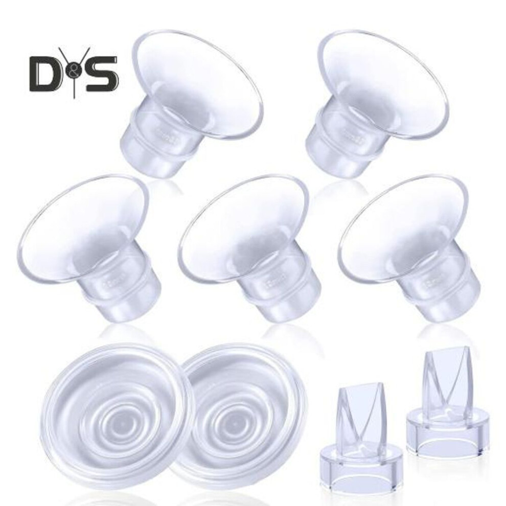 9Pcs/Set Breast Pump Caliber Converters Universal Perfect Fitting Caliber Converters for Easy And Safe Breastfeeding