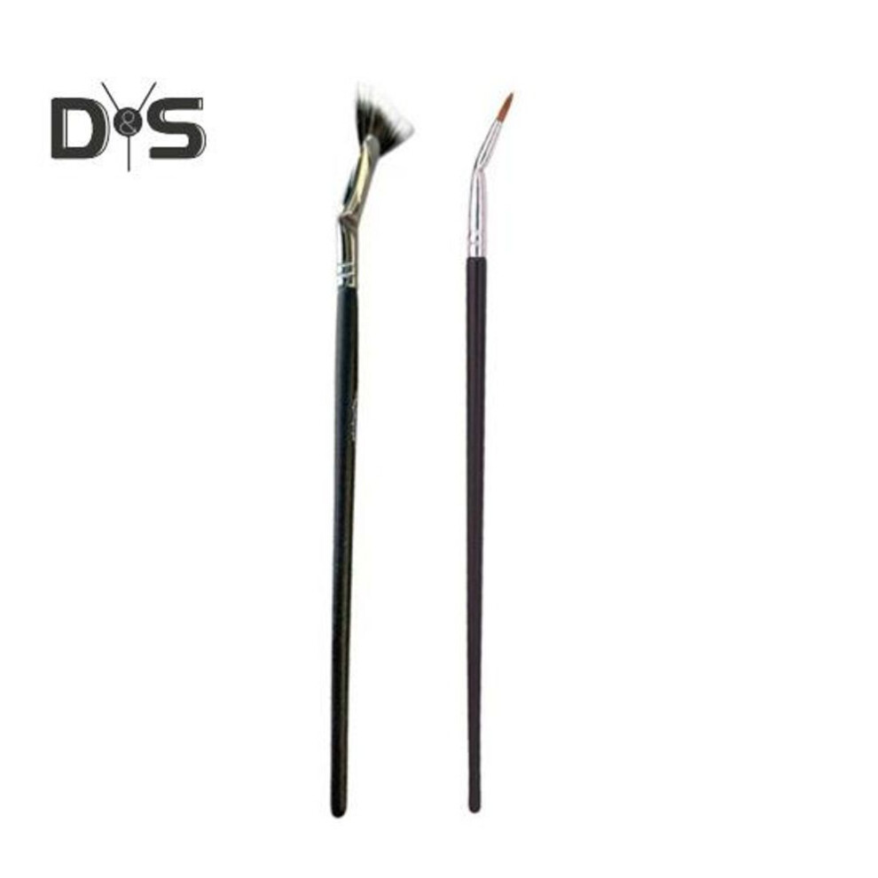 2pcs Fan Shape Mascara Brush Lash Wand Brush For Natural Lifting Effects & Enhance Lower Lashes Synthetic Fiber Eyelash Brush For No Smearing