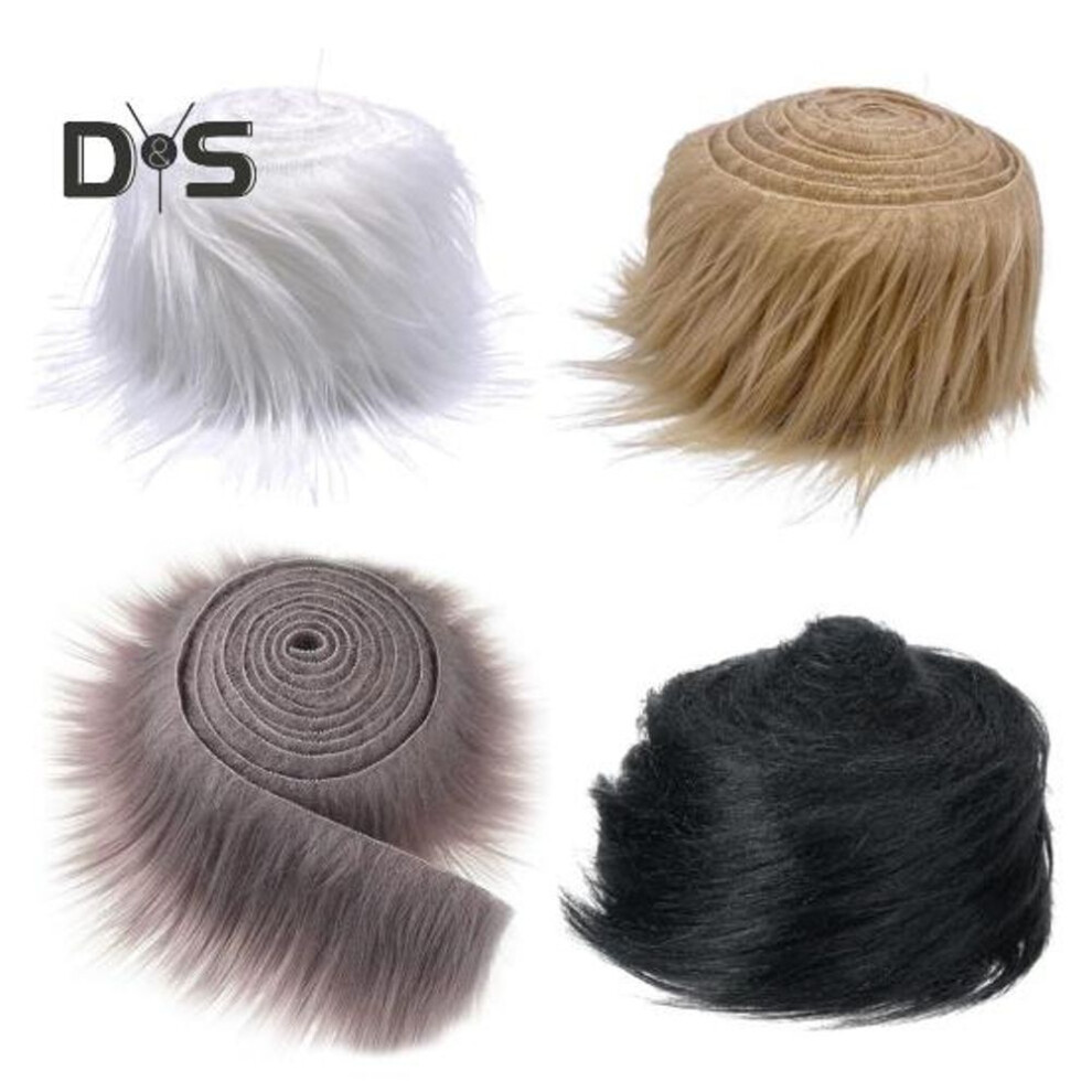4 Pcs Faux Fur Trim Fox Cat Furry Stripe Diy Face Cushion Prop Artificial Stripe Fur Fabric Garland Trim Costume Accessory