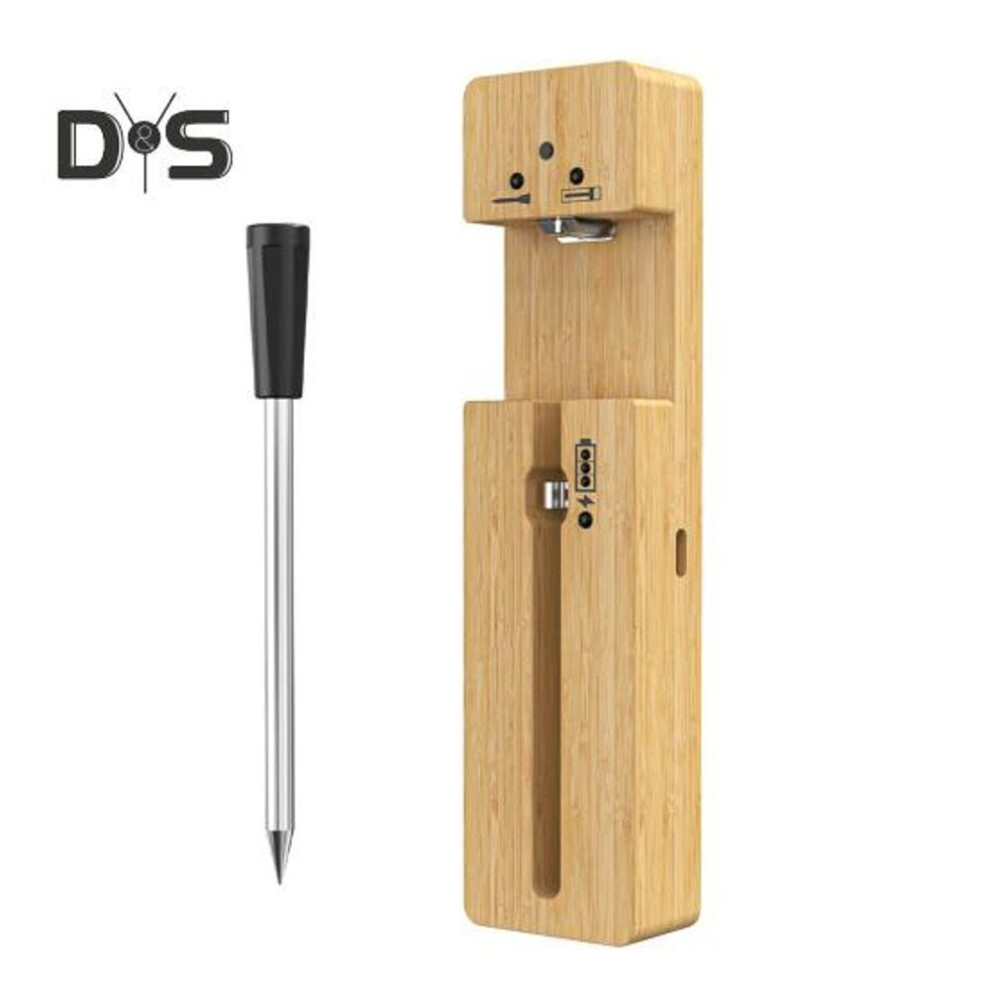 Bluetooth-compatible Wireless Meat Thermometer for Cooking Grilling Waterproof Oven Food Thermometer with Probe Smart App Rechargeable BBQ