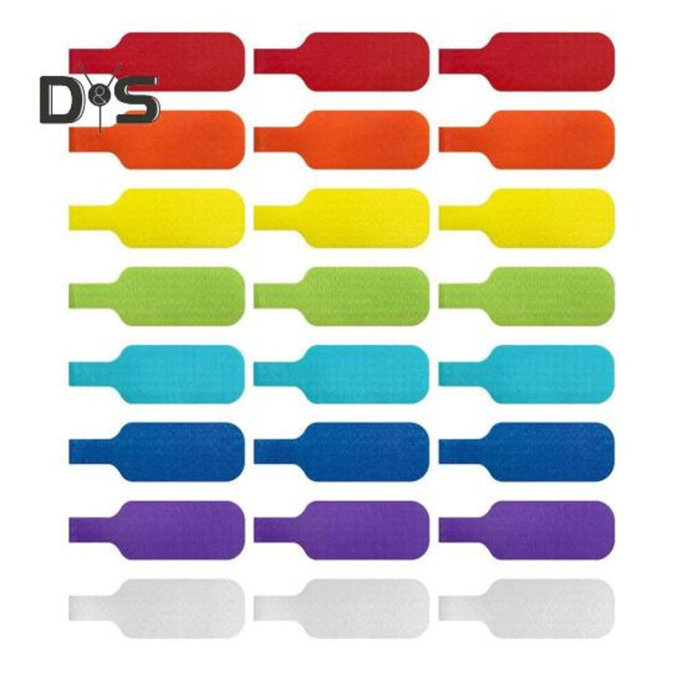 32Pcs Writable Cable Wraps Cord Labels Vibrant Color Reusable Compact Portable Cord Markers Cable Management Tools