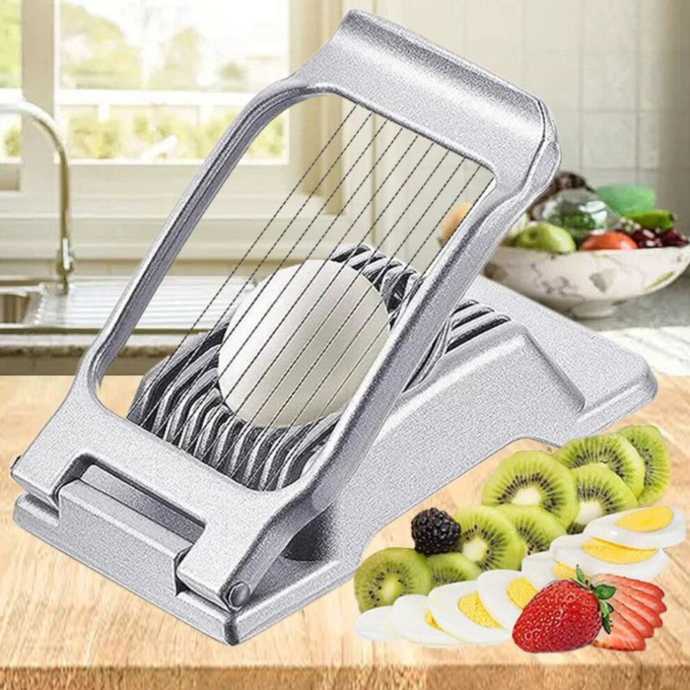 Egg Cutter Multi-functional Egg Peel and Egg Slice Ham and Strawberry Cutter Kitchen Gadget Breakfast