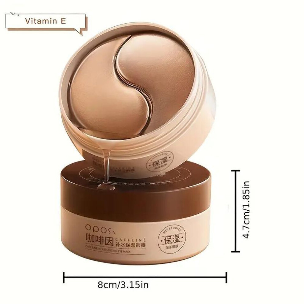 Caffeine Niacinamide Eye Patches Anti-aging Treatment Mask For Dark Circles Puffiness Wrinkles Moisturizing Firming Under Eye Care 60 Pieces