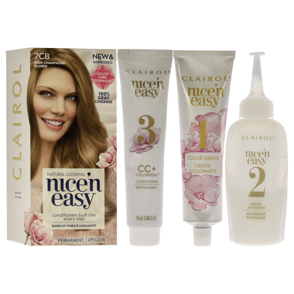 Nice n Easy Permanent Color - 7CB Dark Champagne Blonde by Clairol for