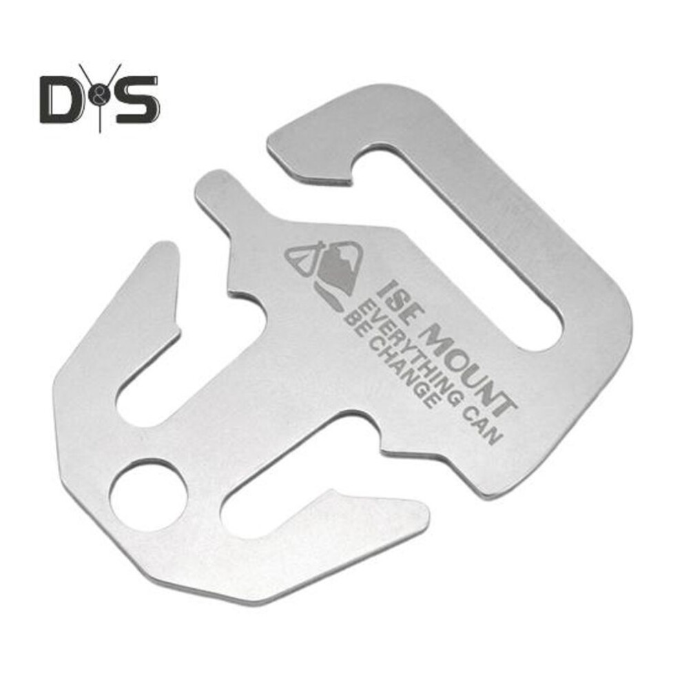 Stainless Steel Canopy Fixing Buckle Portable Lightweight Heavy Duty Awning Rope Fixing Windproof Hook Metal Fastener Outdoor Camping Hiking