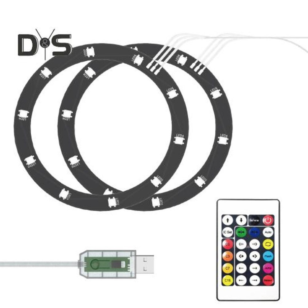 Rgb Led Light Strip For Ps5 Slim Disc And Digital Edition 8 Colors 400 Effects Diy Flexible Game Console Color Changing Decoration Lamp Ring Kit