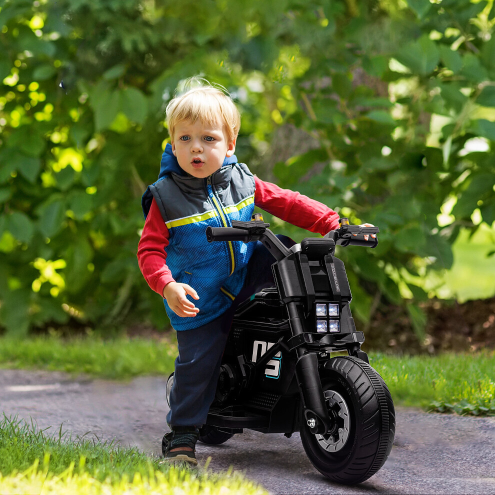 Homcom 6V Kids Electric Ride-On Motorcycle W/ Siren, Horn, Headlights, Music