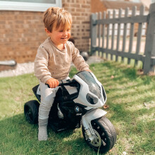 HOMCOM Electric Kids Ride on Motorcycle BMW Liscensed w/ Headlights Music Black