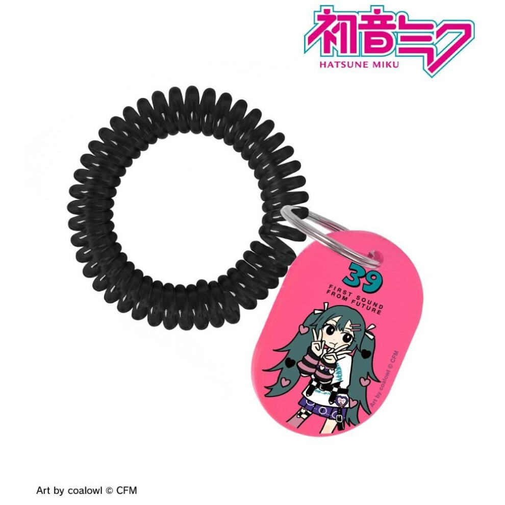 Vocaloid Hatsune Miku  Newly Drawn Hatsune Miku HeArt Deformation Ver. Art By Coalowl Locker Key Style Acrylic Keychain Ver.b