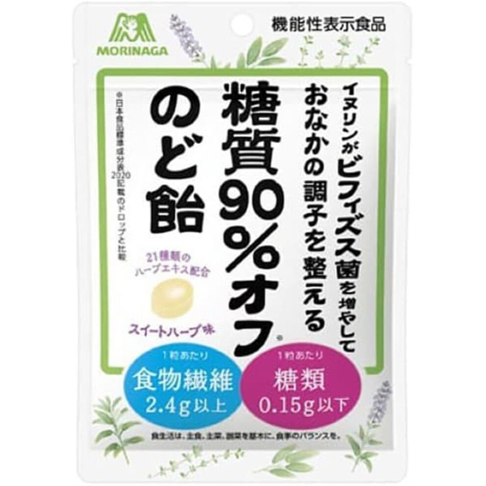 Morinaga Sugar 90% off throat lozenge 58gCharacteristicsThis throat lozenge can be enjoyed without CharacteristicsThis throat lozenge can be enjoyed w