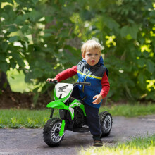 HOMCOM Honda CRF450RL Licensed 6V Kids Electric Motorbike w/ Horn - Green