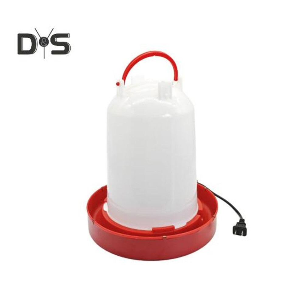 3 Gallon Heated Chicken Waterer 110v 100w Automatic Heated Poultry Waterer Winter Poultry Fountain Heater For Chicken Coop Ducks Birds Pigeons