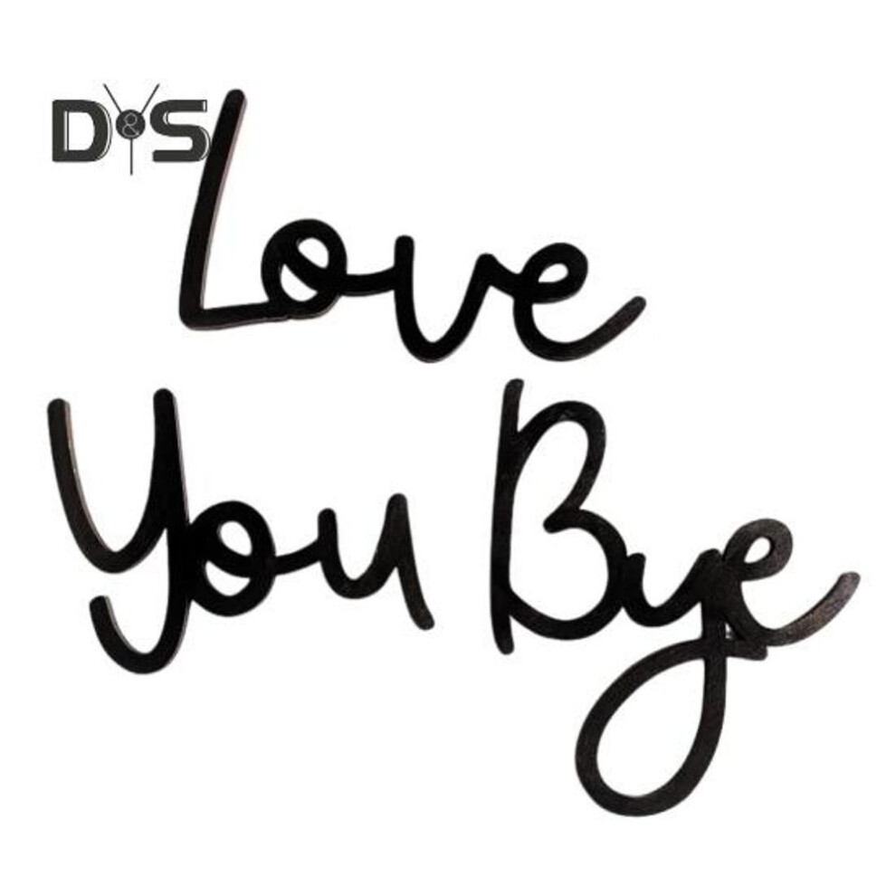 Love You Bye Wooden Sign Wall Decor Family Love Sign Wood Wall Art Entryway Welcome Sign For Home Office