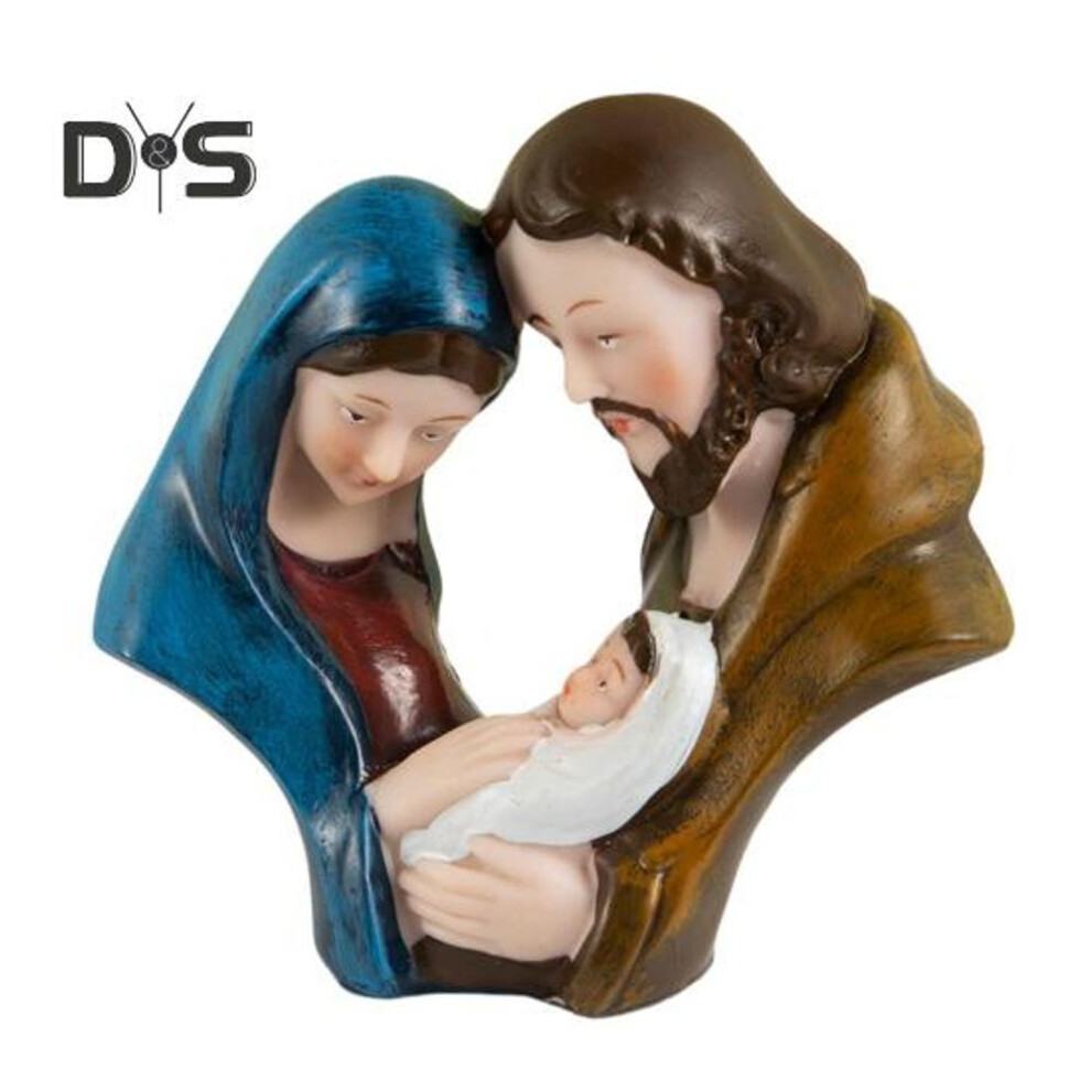 Holy Family Figurine Nativity Advent Resin Statue Joseph Virgin Mary Jesus Birth of Jesus Sculpture Home Office Desktop Decoration Ornament