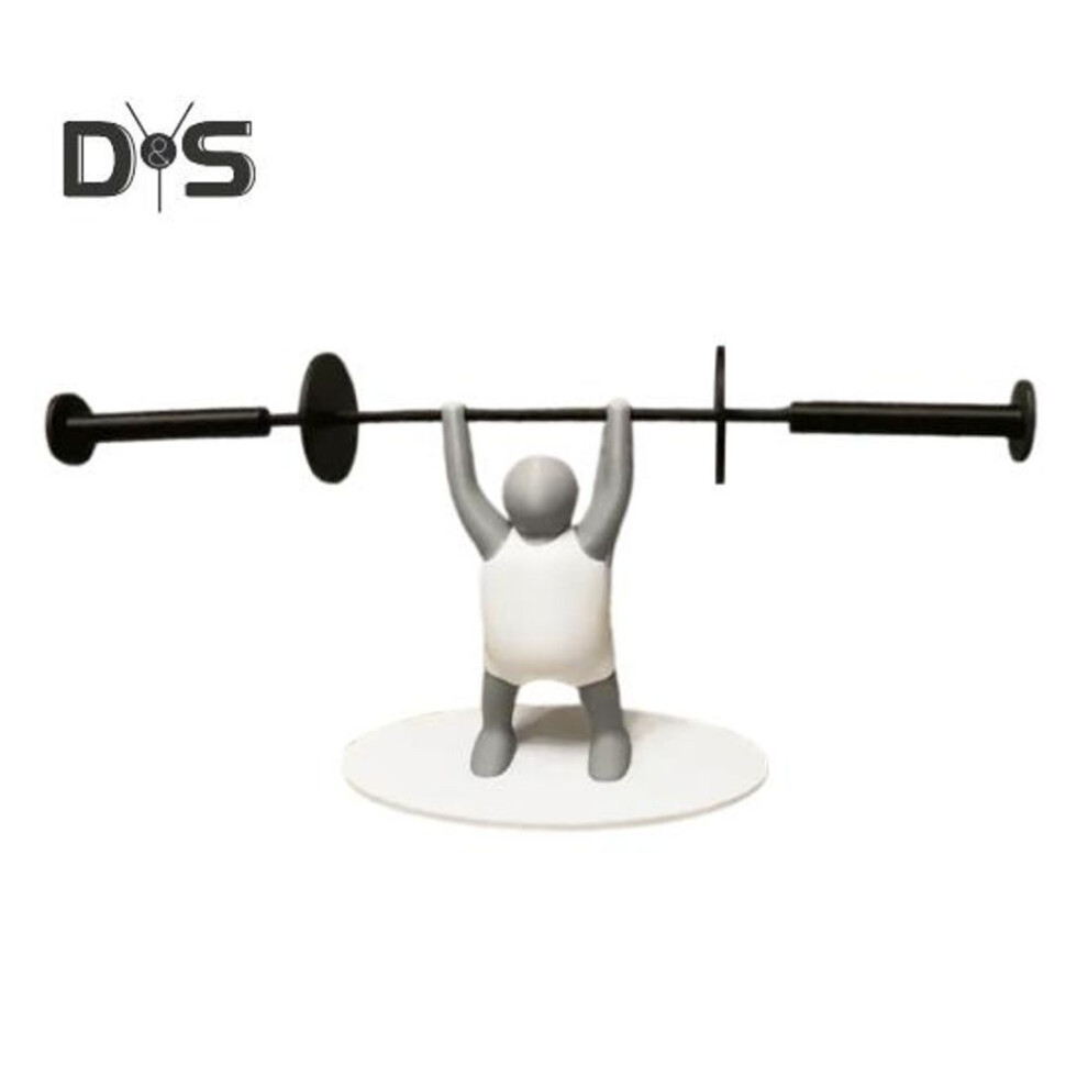Weightlifter Toilet Paper Holder 3D Printed Barbell Lifter Toilet Paper Roll Holder Fitness Enthusiasts Gift Toilet Roll Holder for Bathroom Decor