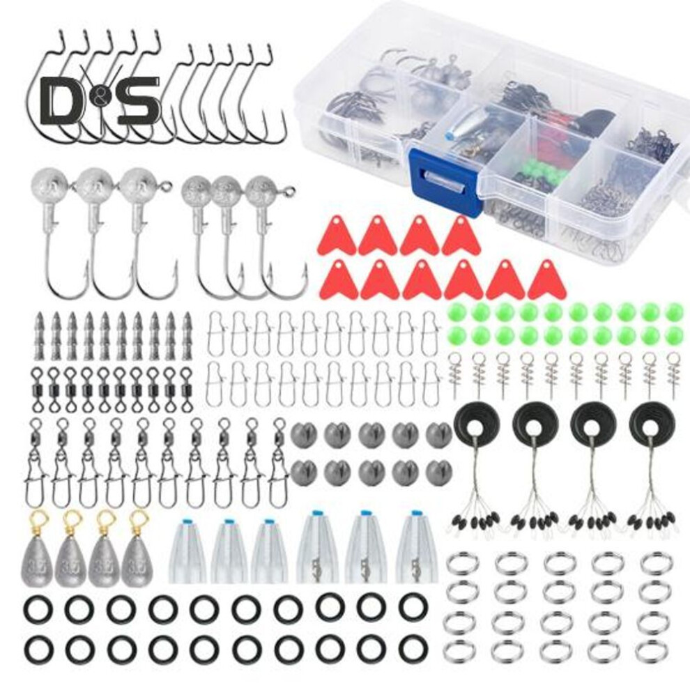 Fishing Hook Connector Set With Storage Case Compact Design Portable Widely Used Bass Trout Fishing Accessories
