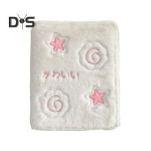 Plush Photo Album 3-Inch Kpop Photocard Storage Holder 6-Hole Binder Mini Card Celebrity Idol Photo Picture Collection Book