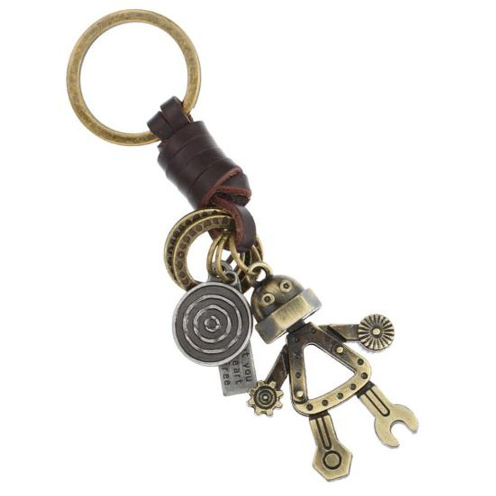 Pendant Keyring Eye-catching Miniature Robot Retro Style Miniature Robot Retro Key Pendant for Gifts