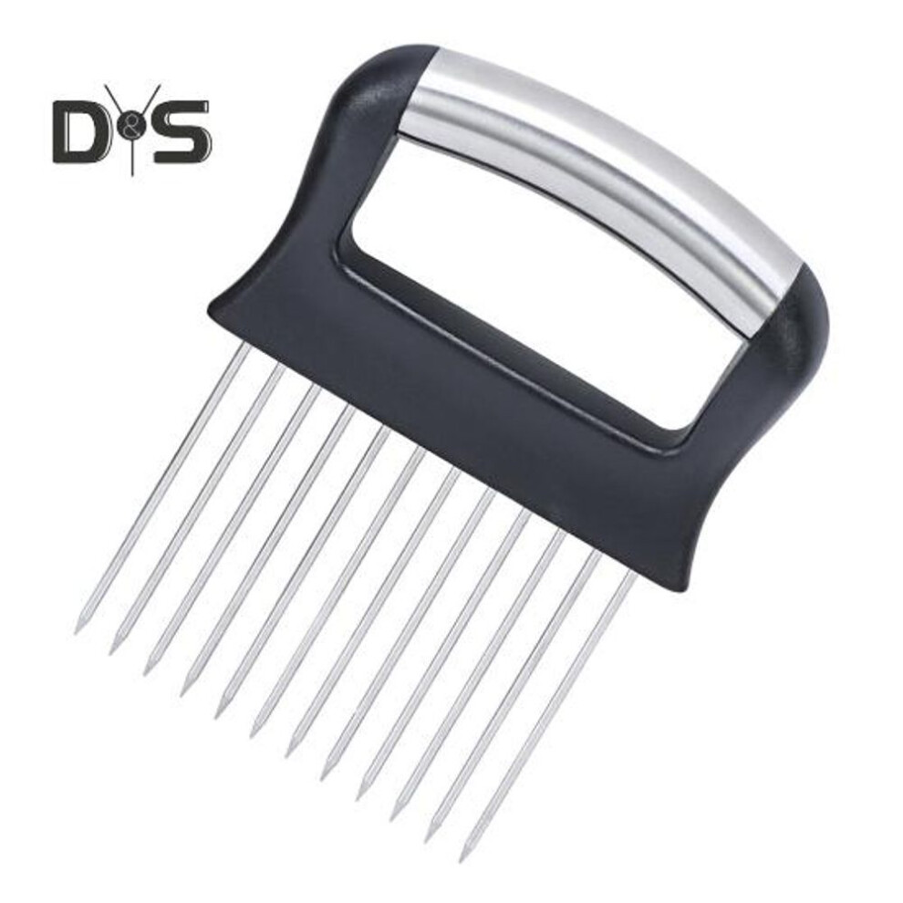 Onion Holder Slicer for Easy Slicing Storage Stainless Steel Onion Cutter for Tomatoes Lemons Avocados Multifunctional Kitchen Gadget