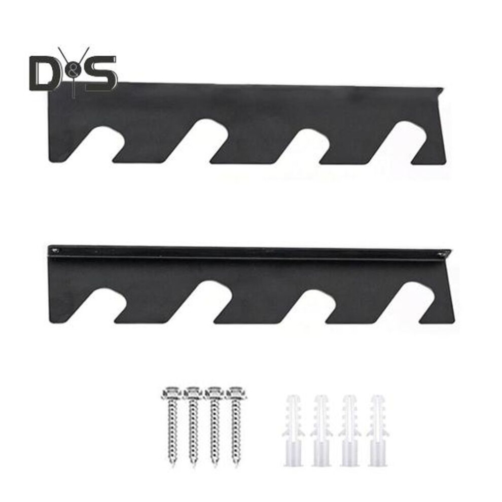 1 Pair Garden Tool Organizer Storage Rack 100lbs Load-capacity Wall Mount Garden Tool Metal Hanging Rack Storage Shelf