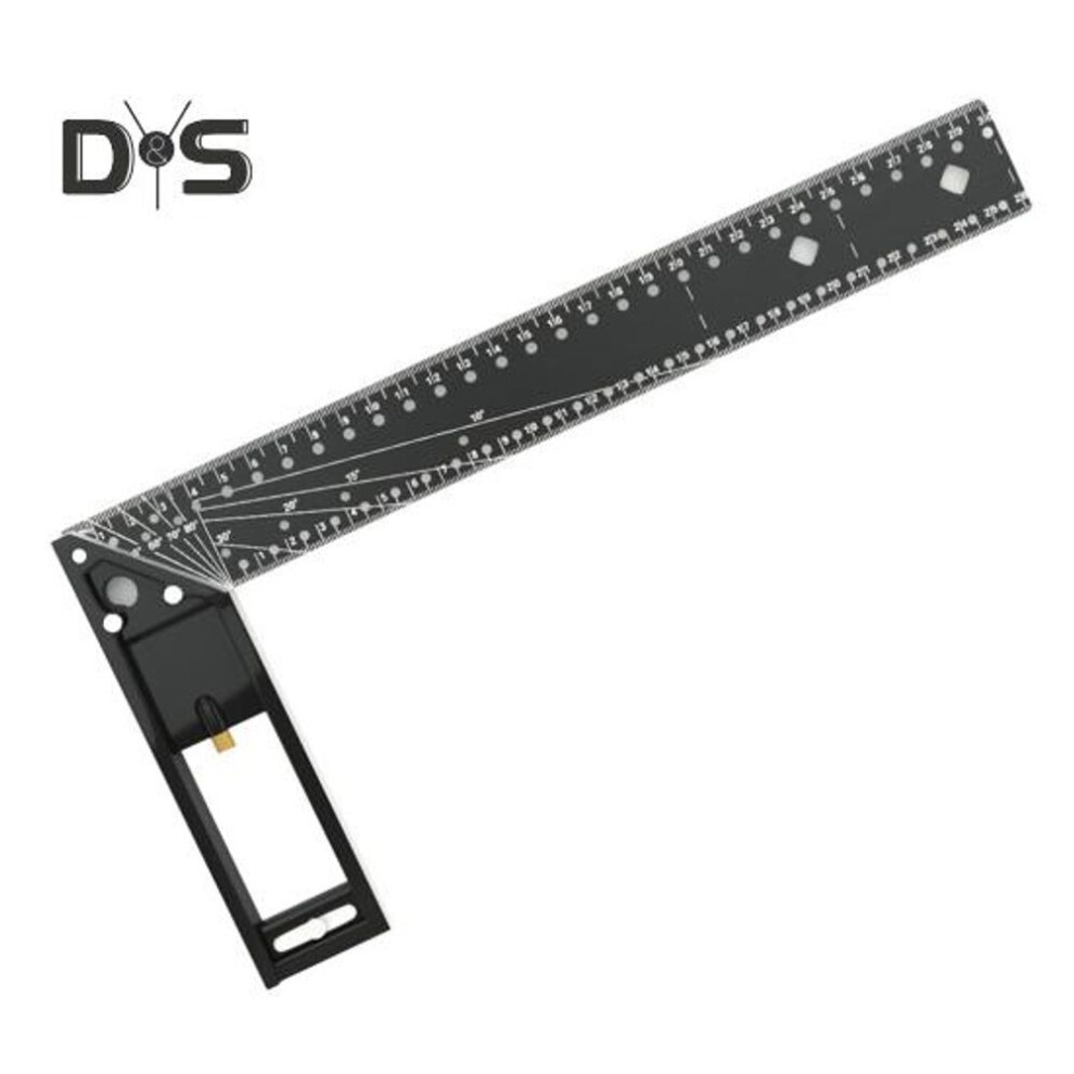 Woodworking Square Ruler High Precision Widely Used L-shaped Multi-angle Measuring Ruler Precise Measuring Tool