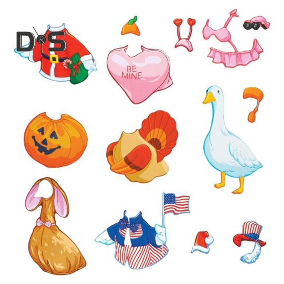 1 Set Refrigerator Stickers Small Lightweight Magnetic Easy to Clean Removable Fridge Decal Home Living Room Decor
