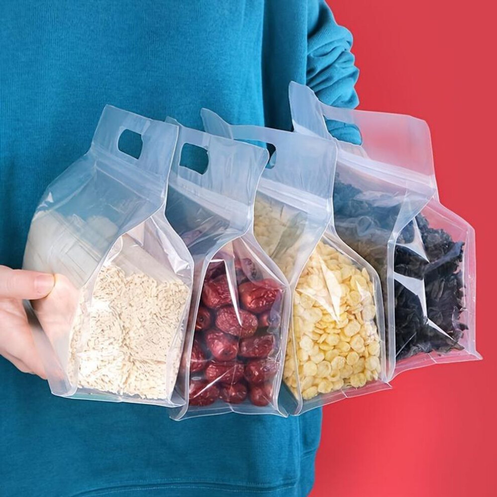 Octagonal Sealed Transparent Self Sealing Self 50pcs, Sealed for Snacks, Red Dates, Wood Ear Noodles