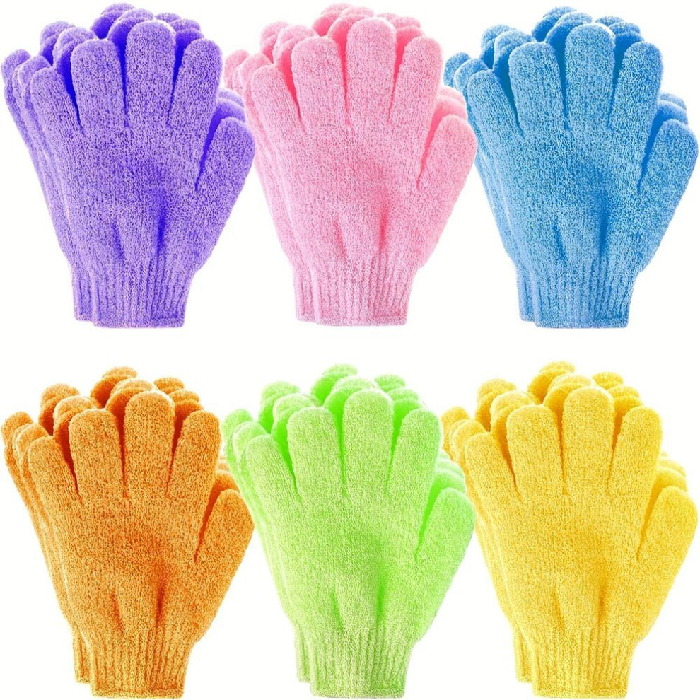 Exfoliating Shower Gloves16pcs-double Sided Exfoliating Gloves, For Spa, Massage And Body Scrubs, Body Scrubber Bathing Accessories
